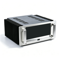 Boîtier audio Hifi personnalisé tout en aluminium, boîtier vide pour amplificateur intégré de classe A avec ailettes de refroidissement extrudées