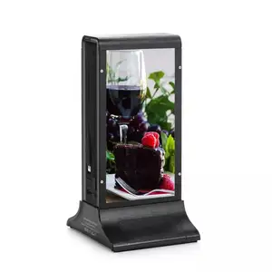 FYD-835SD CMS doppio 7 pollici Touch Screen Digital Signage Display ristorante desktop Table Top Stand Advertising Player