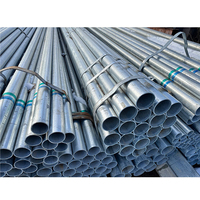 Tuyau en acier galvanisé à chaud Q235B, directement de l'usine, pour structure de support de rayonnage d'entrepôt
