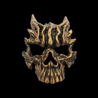 Masque décoratif en résine pour Halloween, style jeu, pour Mascarade, Jour des Morts, accessoire de costume et cosplay