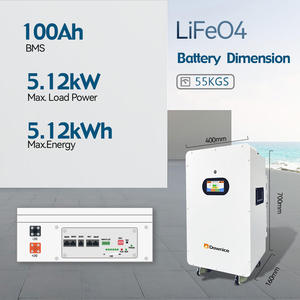 ระบบกักเก็บพลังงานแบตเตอรี่แบบติดผนังแบบ5kWh เพื่อ30kWh 100Ah 300Ah 400Ah LiFePO4สำหรับใช้ในบ้าน - Product Image 2