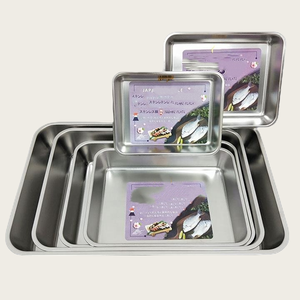 Rôtissoire <span class=keywords><strong>rectangulaire</strong></span> en acier inoxydable pour cuisinières à <span class=keywords><strong>induction</strong></span> <span class=keywords><strong>Plaque</strong></span> de cuisson durable pour restaurant - Product Image 2