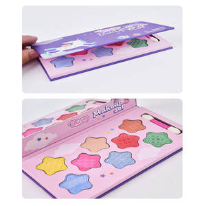 8-Color çocuklar makyaj seti yıkanabilir toksik olmayan göz farı paleti koleksiyonu taklit oyun ve okul öncesi ürün kızlar için - Product Image 6
