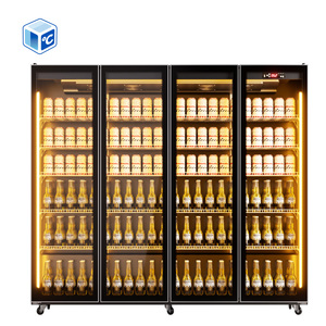 Réfrigérateur <span class=keywords><strong>Coca</strong></span>-Cola commercial d'usine, vitrine réfrigérée pour boissons avec éclairage LED, réfrigérateur à vin en acier inoxydable - Product Image 4