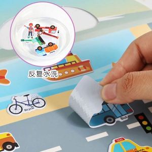 Libro de Pegatinas 3D Portátil para Niños de 3, 4 y 5 Años, Niños y Niñas, Artículos Esenciales de Viaje, 7 Juegos de Pegatinas Reutilizables - Product Image 3