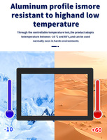 PC mural industriel Android sans ventilateur IP65 Panneau robuste Écran tactile capacitif à cadre ouvert Moniteur de nouvelle génération