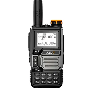 KSUN UV60D AM FM FM Portable Radio Transmitter Low Price UHF VHF Air Band Radio Walkie Talkie