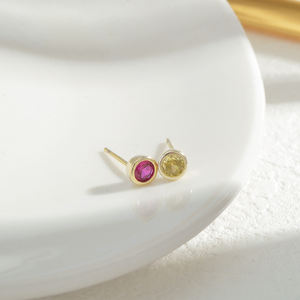 ED64277 Version coréenne Zircon Bear Boucles <span class=keywords><strong>d</strong></span>'oreilles pour femmes Tempérament assorti Une carte <span class=keywords><strong>Trois</strong></span> paires de boucles <span class=keywords><strong>d</strong></span>'oreilles - Product Image 5