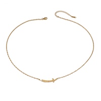 Collar con Colgante de Espada Zulfiqar Personalizado, Cuchillo Musulmán Islámico de Acero Inoxidable, Joyería de Moda, Venta al por Mayor para Eid y Ramadán