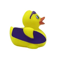 Пластиковая игрушка-сквиртер для серфинга на заказ, плавающая игрушка в виде животного, в ассортименте, утка для ванны, пищалка для ванны, масса резиновой утки