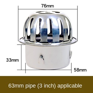 Couvercle de drain de sol de toit <span class=keywords><strong>en</strong></span> acier inoxydable moderne à grand <span class=keywords><strong>d</strong></span>éplacement Drainage de seau <span class=keywords><strong>d</strong></span>'eau de pluie extérieur pour l'accès aux égouts de la salle de bain - Product Image 4