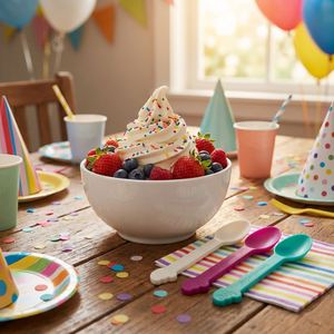 Cuchara para Helado, Café, Fruta, Yogur Infantil, con Logotipo Personalizado, que Cambia de Color, para Fiestas, Apta para Alimentos y Libre de BPA - Product Image 2