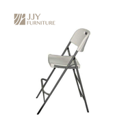 JJY-ZDY-C006 chaise pliante blanche robuste de HDPE pour l'option en gros empilable portative d'événements extérieurs