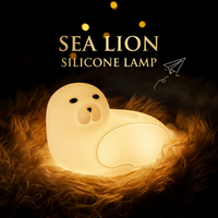 Lampe de nuit LED USB avec logo personnalisé, vente en gros, rechargeable, portable, en silicone, lampe pour bébé, commande tactile, lampe de chevet pour chambre à coucher, lampe de nuit pour enfants