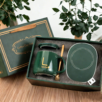 2024 vente en gros chaude contrôle de température intelligent tasse électrique offre directe coffret cadeau en céramique mate 55 degrés tasse tasse à café