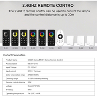 C303W IP68 impermeable WIFI 4 zonas malla RGB sincronización Tuya Smart Dimmer Control remoto piscina decoración proyecto controlador