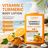 Lotion corporelle OEM ODM Vitamine C + Curcuma - Correcteur de taches brunes pour un teint uniforme, riche en antioxydants, hydratation intense