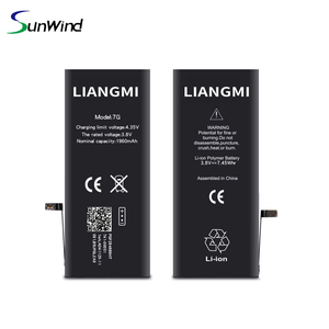 Batterie de téléphone portable d'échantillon gratuit pour batterie de remplacement iP 7 OEM 3.8V 1960mah