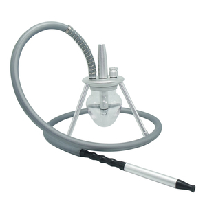 Cachimba Clásica Pequeña de Vidrio en Oferta, Nuevo Diseño con Base de Aluminio y Cachimba Triangular, <span class=keywords><strong>Cachimbas</strong></span> Clásicas al por Mayor - Product Image 2