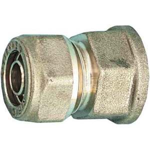 Racor recto hembra de cobre de alta presión para tubería Cobra-Pex 1/2X15 S. Prensa de aceite 2,5 Tamaños 16mm y 25mm - Product Image 1