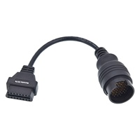16Pin OBD2/OBDII to 38Pin Connector Adapter Old Car OBD 2/II 16 to 38 Pin Scanner Diagnostic Convert Cable for Mercedes Benz