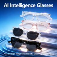 Lunettes Audio Intelligentes F67 au Design Élégant, Assistant Vocal, Contrôle Tactile, BT5.4, Double Batterie 55mAh, Portée 10M, Lunettes de Traduction IA