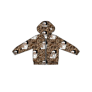 Custom <b>Christmas</b> Santa Hunting Camouflage Kids Long Sleeves <b>Hoodie</b> Coat Wholesale Fashion Children's Clothing Top - Product Image 1