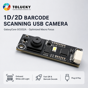 โมดูลกล้องอุตสาหกรรม USB 0.3MP GC032A เลนส์มาโคร พร้อมไฟ LED สำหรับการมองเห็นด้วยเครื่องจักร ตรวจสอบความถูกต้องของชิ้นส่วน SMT - Product Image 1