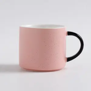 Hochwertige lustige Kaffeetasse Set benutzer definierte Logo Camp Steinzeug Kaffeetassen benutzer definierte Logo Keramik Tasse