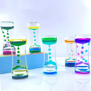 Clessidra a Bolle di Liquido Temporizzatore Giocattoli Sensoriali per Bambini e <span class=keywords><strong>Adulti</strong></span> Accessori Antistress Decorazione per Casa Ufficio e Scrivania - Product Image 1