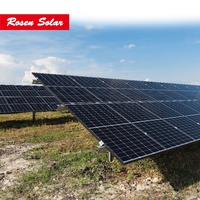Panel surya 300KW sistem tenaga surya, Kit lengkap 300KVA penggunaan industri 300kw PV dengan Inverter sistem On-Grid