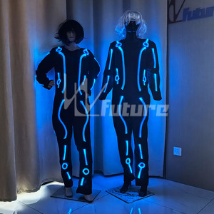 Costume de robot LED DMX <span class=keywords><strong>Laserman</strong></span> Show, costume de danse LED Tron, costume lumineux pour hommes - Product Image 5
