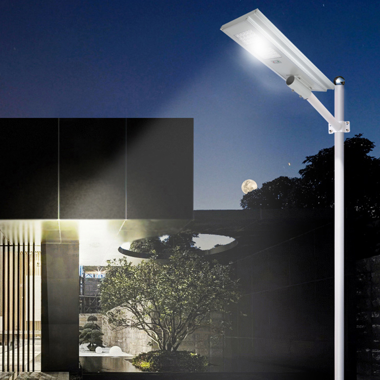 IP65 impermeable smd al aire libre de 100 vatios 150watt 200watt todo en uno integrado Luz de calle solar led
