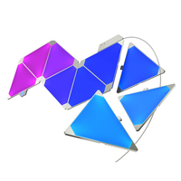 Lumière LED murale RGB à commande Wifi via application musicale intelligente pour la maison, l'hôtel, forme triangulaire quantique tactile