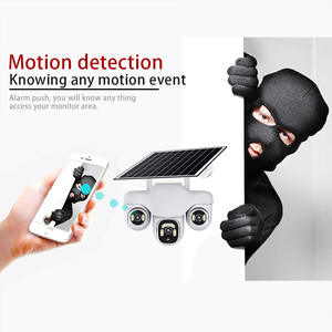 Cámara de Seguridad V380pro con 3 Lentes, 3 Pantallas, 3 PTZ, IP66, 12MP, Energía Solar, Detección Humana, Wifi, 4G, Red Solar - Product Image 4