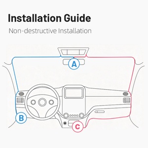 Caméra embarquée WiFi fonctionnant sur DC 5V, compatible avec les alimentations USB et allume-cigare standard de voiture, moniteur Android - Product Image 5