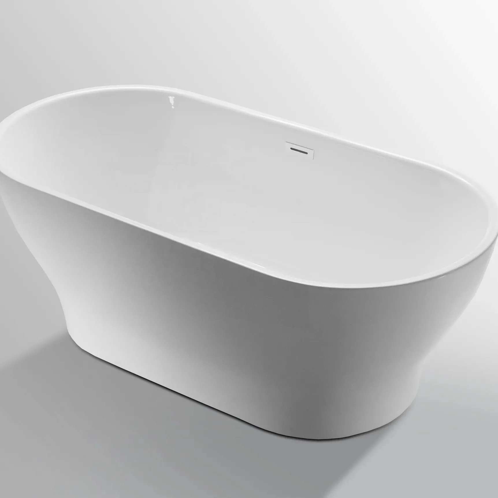 2024 CE UPC 32''*66'' Indoor Stand Alone Oval Freestanding bathtubs Acrylic soaking bath tub Free standing bathtub hot sale