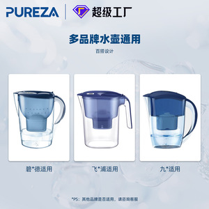 Cartouche de filtre à eau Biyuan Z059 9,98 cm Charbon actif alcalin Adoucit l'eau Installation facile 200 ml - Product Image 3