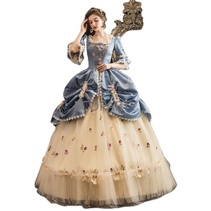 Gửi hàng 1 chiếc Váy dạ hội phong cách Rococo thế kỷ 18, thiết kế riêng, kiểu Baroque hoàng gia, dành cho nữ, trang phục dự tiệc Giáng sinh, trang phục dạ hội sang trọng - Product Image 1