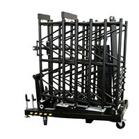 Support de levage vertical pour enceintes Line Array électriques, type tour de levage en treillis pliable pour systèmes d'enceintes en ligne