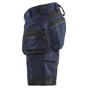 BLAKLADER - 175218328600C46 Pantalones cortos artesanos elásticos Azul marino oscuro-PANTALONES DE TRABAJO EAN 7330509924563 PANTALONES CORTOS DE TRABAJO - Product Image 3