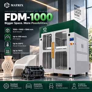 Imprimante 3D FDM grand format industrielle, nouvelle fonction de nivellement automatique pour prototypes de meubles, modèles de conception de produits, pièces fonctionnelles personnalisées - Product Image 1