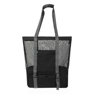 2025, новый завод, Профессиональный индивидуальный логотип, высокое качество, очень большая пляжная сумка, Сетчатая Сумка-холодильник для пляжных путешествий - Product Image 1