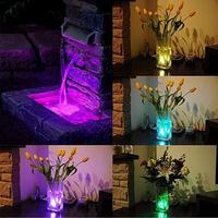 Lumières LED submersibles à distance, bougies LED étanches, petites lumières LED à changement de couleur pour vase, centre de table, décoration