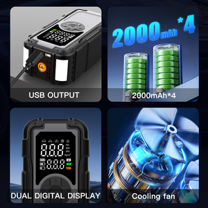 Bộ khởi động bình ắc quy ô tô siêu tụ điện mới, máy bơm hơi ô tô di động, sạc dự phòng, máy nén khí bơm lốp xe bằng nhựa ABS - Product Image 5