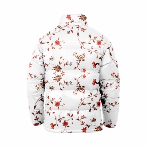 Chaqueta acolchada recortada impermeable a prueba de viento para hombre, estilo clásico cómodo con diseño sin capucha, chaqueta de sublimación de invierno - Product Image 6