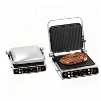 Grill de contact détachable Wi-Fi à double face, polyvalent, doté d'un côté de grillade professionnel et d'un côté plat polyvalent