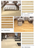 Revêtement de sol SPC en pierre-plastique, type clic, pour usage domestique, 5 mm, style carrelage, pose directe, imperméable, antidérapant, ignifuge