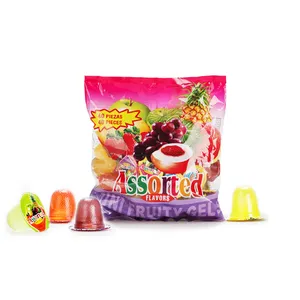 Nuovi prodotti aromatizzati naturali assortiti frutta mini gelatina