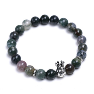 Bracelet de compétition de Football pour hommes, couronne de balle, breloques en pierre naturelle, Bracelet de Football pour <span class=keywords><strong>les</strong></span> Fans de Football, cadeaux - Product Image 3